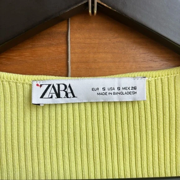 NWOT ZARA knit Cardigan with bow, Size S - Picture 7 of 14